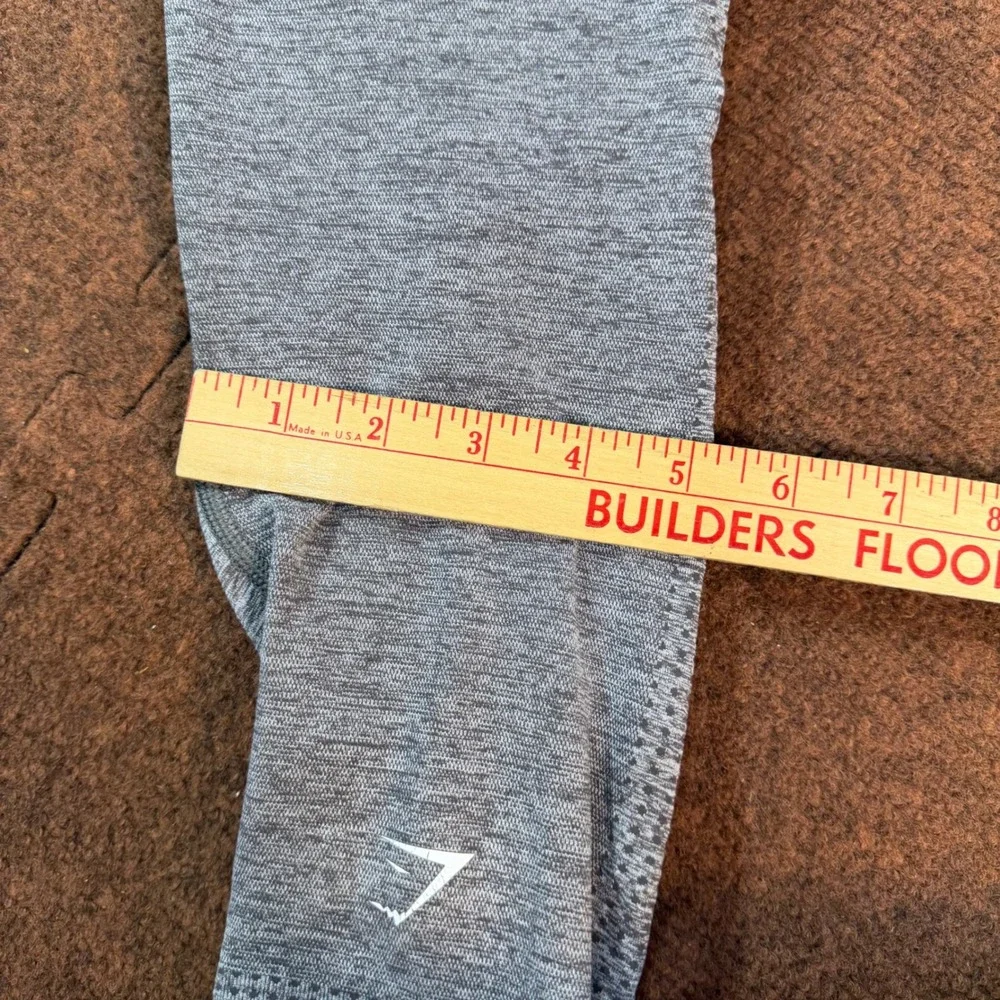 A+ gym Gymshark Vital Seamless Leggings Grey Marl High Waisted Activewear Tights
